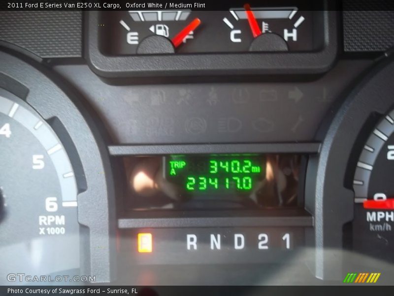 Oxford White / Medium Flint 2011 Ford E Series Van E250 XL Cargo