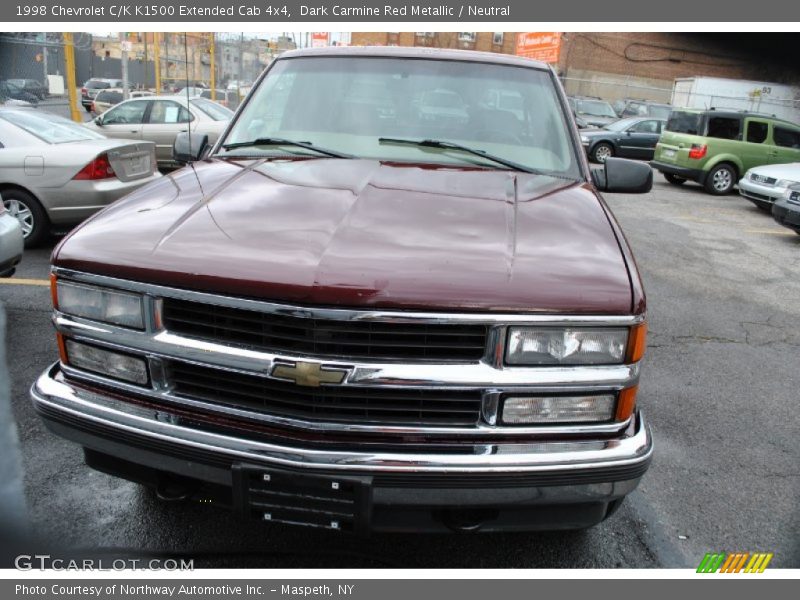 Dark Carmine Red Metallic / Neutral 1998 Chevrolet C/K K1500 Extended Cab 4x4