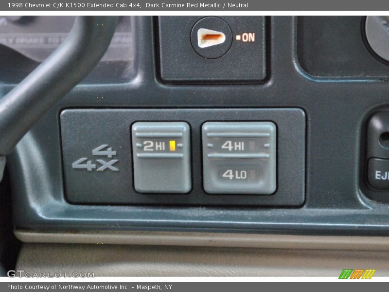 Dark Carmine Red Metallic / Neutral 1998 Chevrolet C/K K1500 Extended Cab 4x4