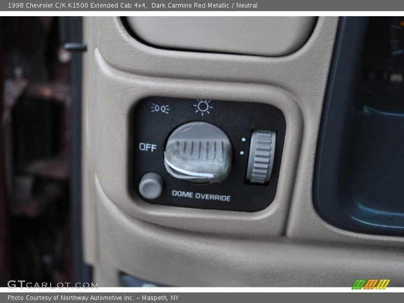 Dark Carmine Red Metallic / Neutral 1998 Chevrolet C/K K1500 Extended Cab 4x4