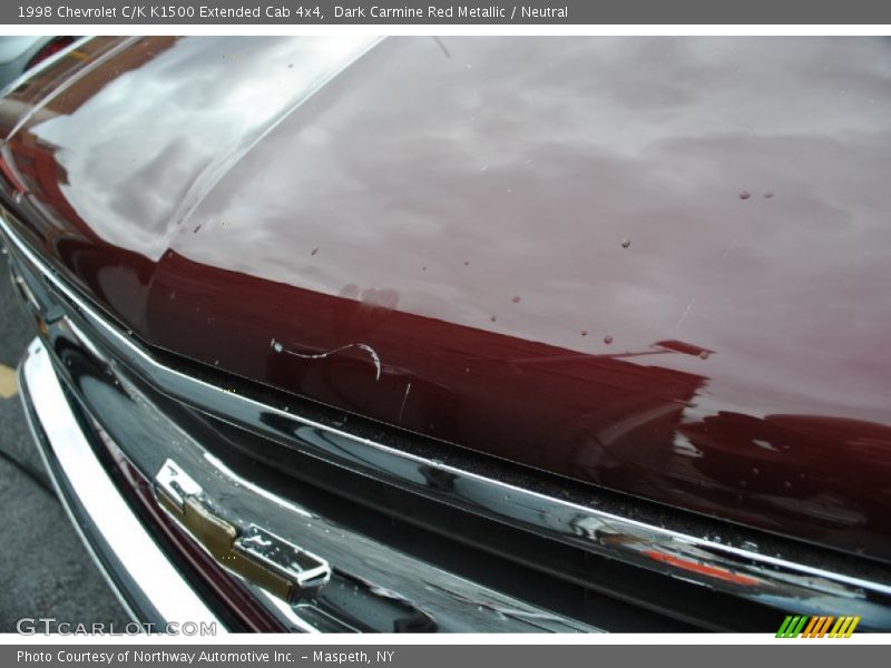 Dark Carmine Red Metallic / Neutral 1998 Chevrolet C/K K1500 Extended Cab 4x4