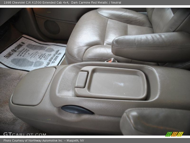Dark Carmine Red Metallic / Neutral 1998 Chevrolet C/K K1500 Extended Cab 4x4