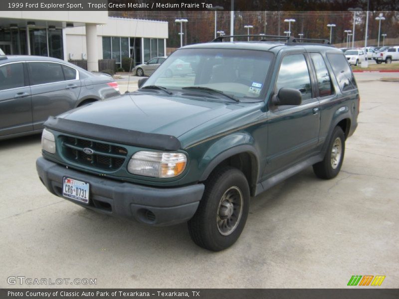 Tropic Green Metallic / Medium Prairie Tan 1999 Ford Explorer Sport