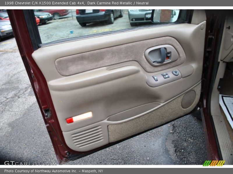Dark Carmine Red Metallic / Neutral 1998 Chevrolet C/K K1500 Extended Cab 4x4
