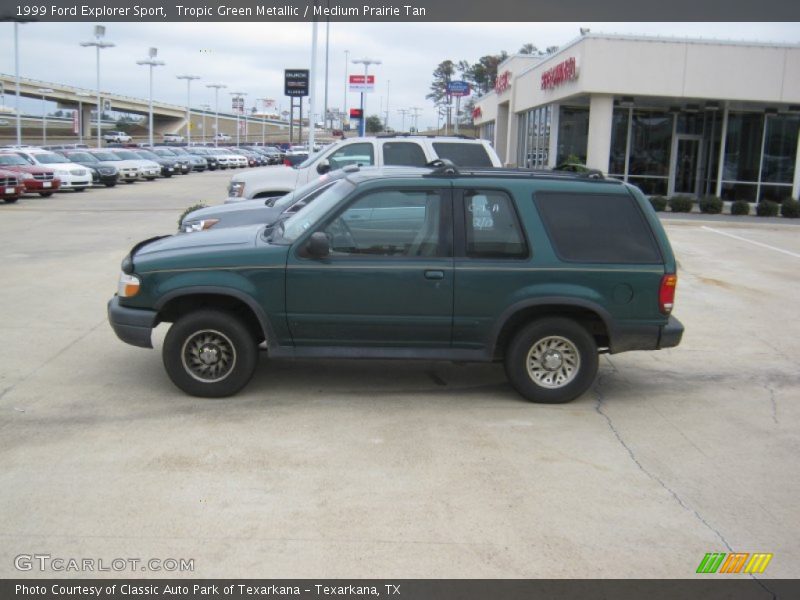Tropic Green Metallic / Medium Prairie Tan 1999 Ford Explorer Sport