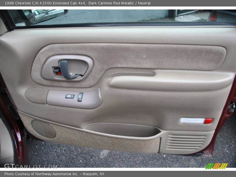 Dark Carmine Red Metallic / Neutral 1998 Chevrolet C/K K1500 Extended Cab 4x4