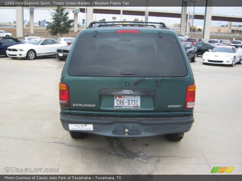 Tropic Green Metallic / Medium Prairie Tan 1999 Ford Explorer Sport