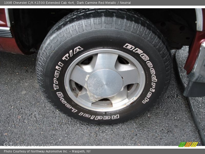 Dark Carmine Red Metallic / Neutral 1998 Chevrolet C/K K1500 Extended Cab 4x4