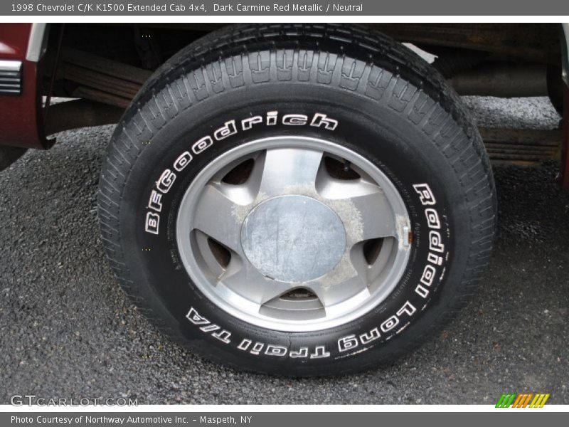 Dark Carmine Red Metallic / Neutral 1998 Chevrolet C/K K1500 Extended Cab 4x4