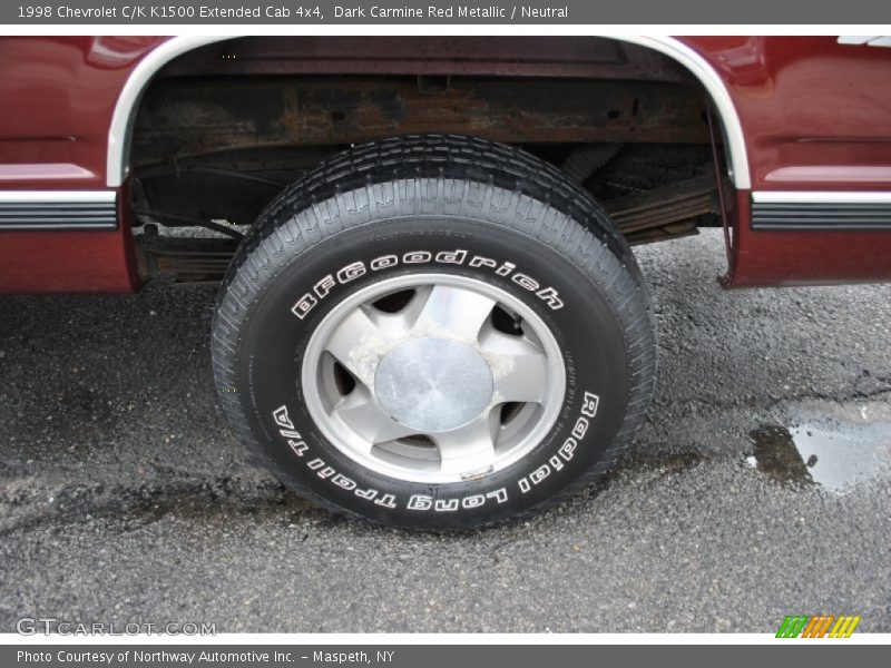 Dark Carmine Red Metallic / Neutral 1998 Chevrolet C/K K1500 Extended Cab 4x4