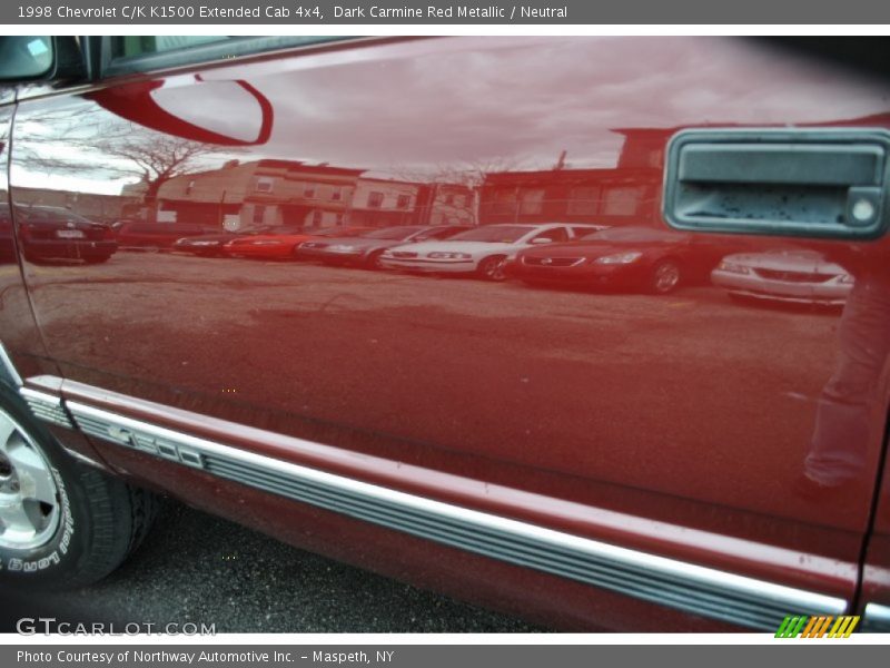 Dark Carmine Red Metallic / Neutral 1998 Chevrolet C/K K1500 Extended Cab 4x4