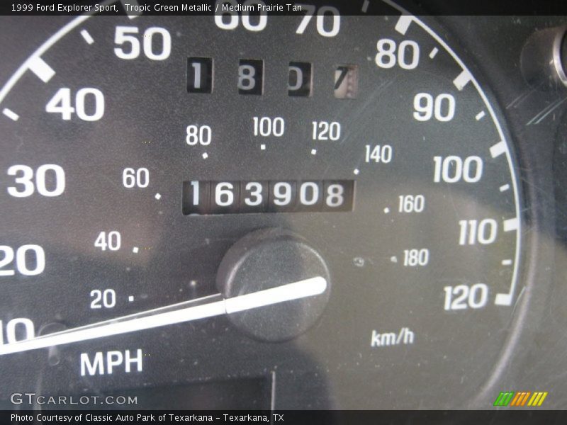 Tropic Green Metallic / Medium Prairie Tan 1999 Ford Explorer Sport