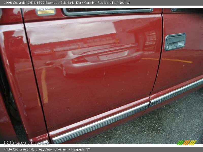 Dark Carmine Red Metallic / Neutral 1998 Chevrolet C/K K1500 Extended Cab 4x4