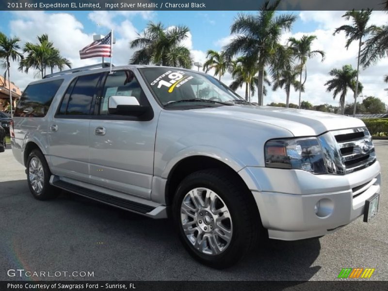 Ingot Silver Metallic / Charcoal Black 2011 Ford Expedition EL Limited