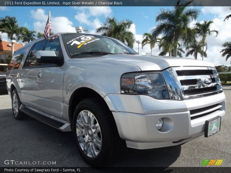 Ingot Silver Metallic / Charcoal Black 2011 Ford Expedition EL Limited