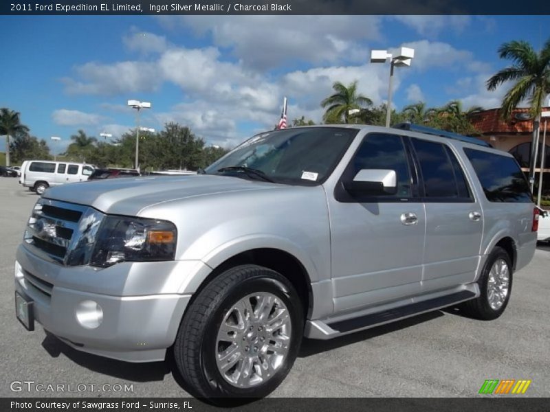 Ingot Silver Metallic / Charcoal Black 2011 Ford Expedition EL Limited