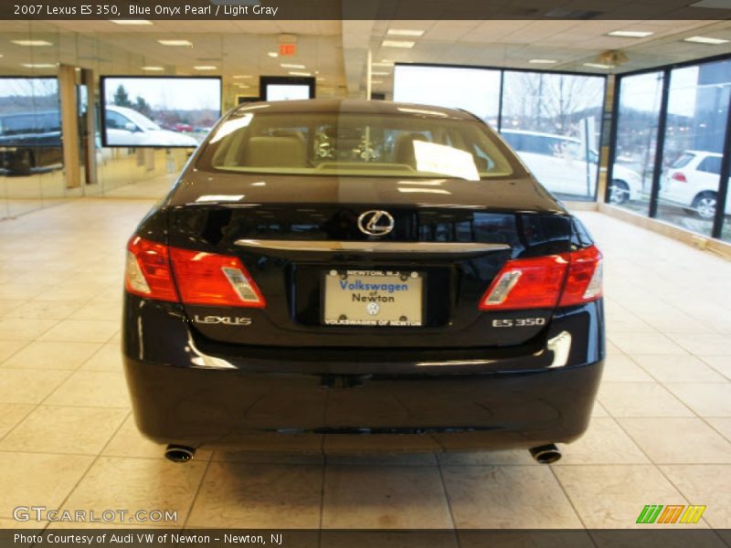 Blue Onyx Pearl / Light Gray 2007 Lexus ES 350