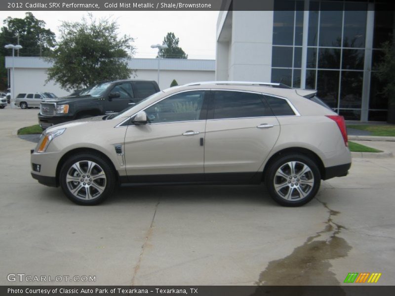 Gold Mist Metallic / Shale/Brownstone 2012 Cadillac SRX Performance