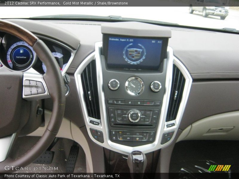 Gold Mist Metallic / Shale/Brownstone 2012 Cadillac SRX Performance