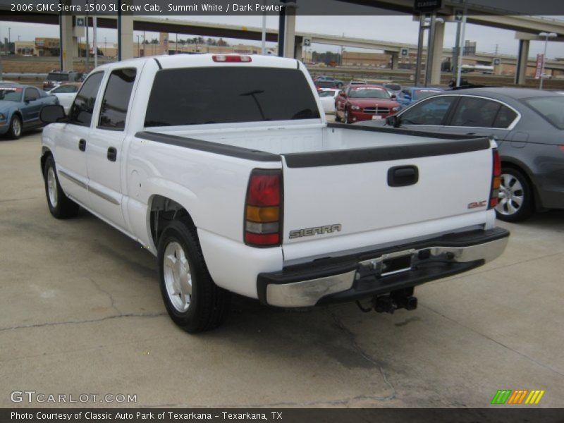 Summit White / Dark Pewter 2006 GMC Sierra 1500 SL Crew Cab