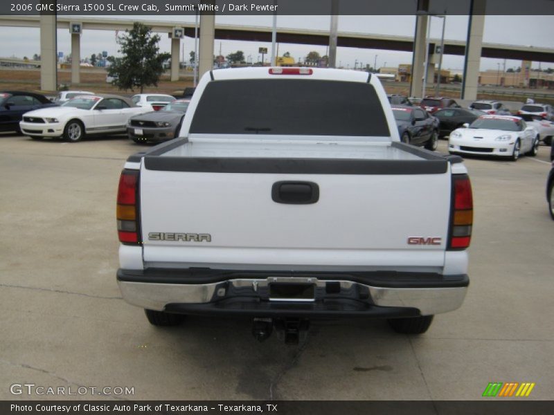 Summit White / Dark Pewter 2006 GMC Sierra 1500 SL Crew Cab