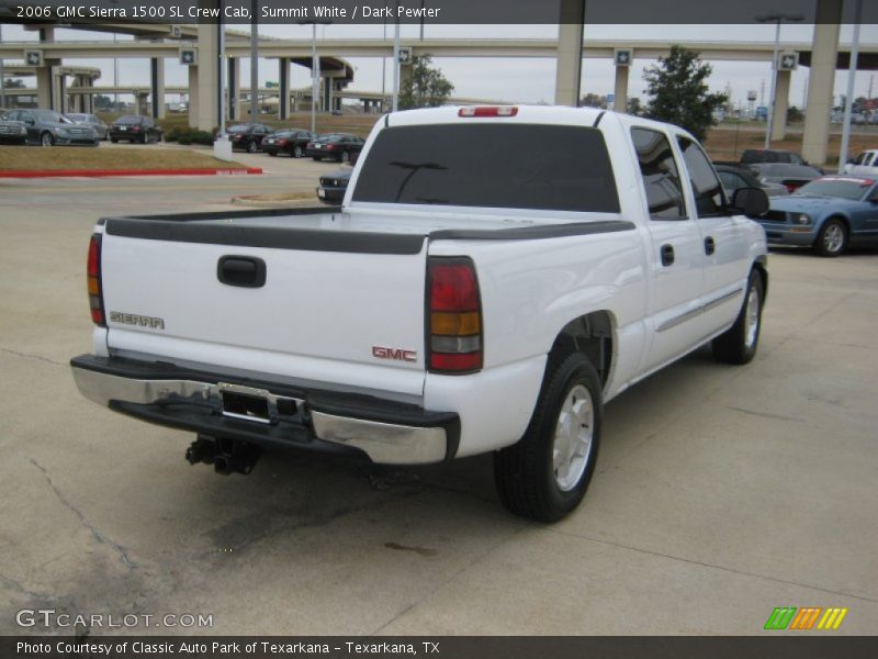 Summit White / Dark Pewter 2006 GMC Sierra 1500 SL Crew Cab