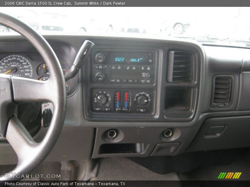 Summit White / Dark Pewter 2006 GMC Sierra 1500 SL Crew Cab