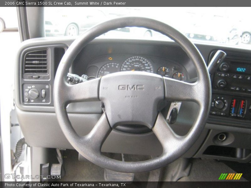 Summit White / Dark Pewter 2006 GMC Sierra 1500 SL Crew Cab