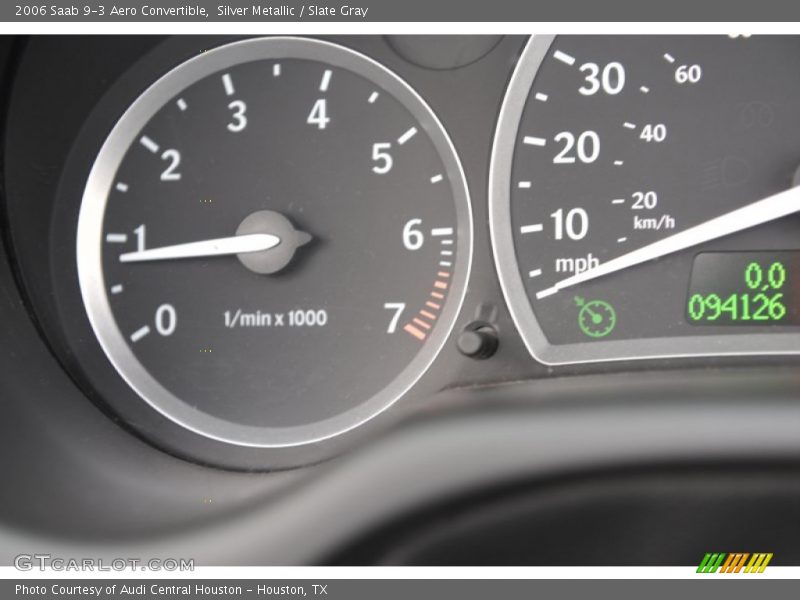 Silver Metallic / Slate Gray 2006 Saab 9-3 Aero Convertible