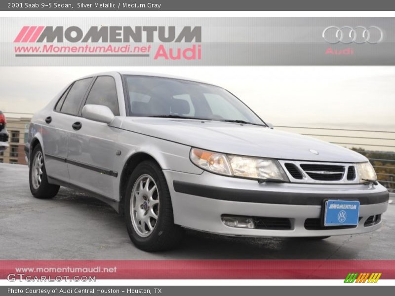 Silver Metallic / Medium Gray 2001 Saab 9-5 Sedan