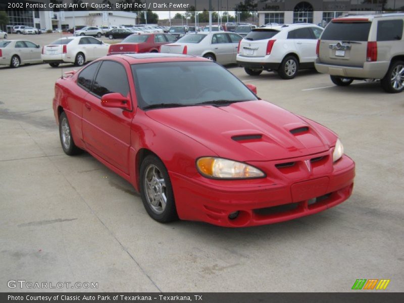 Bright Red / Dark Pewter 2002 Pontiac Grand Am GT Coupe