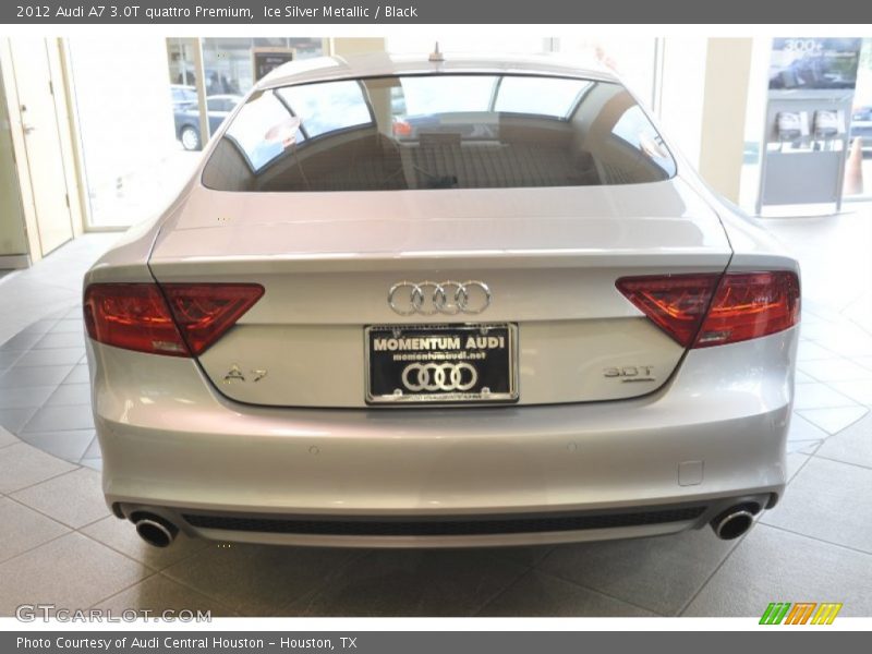 Ice Silver Metallic / Black 2012 Audi A7 3.0T quattro Premium