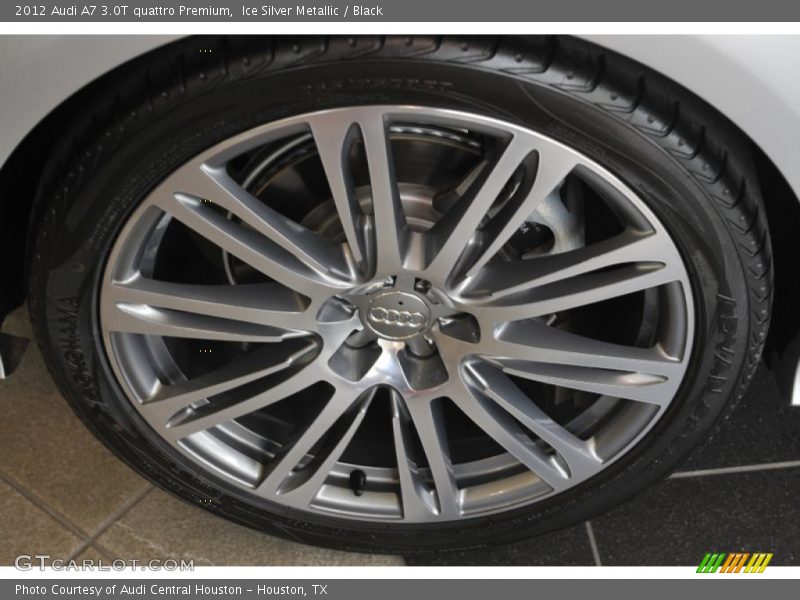 Ice Silver Metallic / Black 2012 Audi A7 3.0T quattro Premium