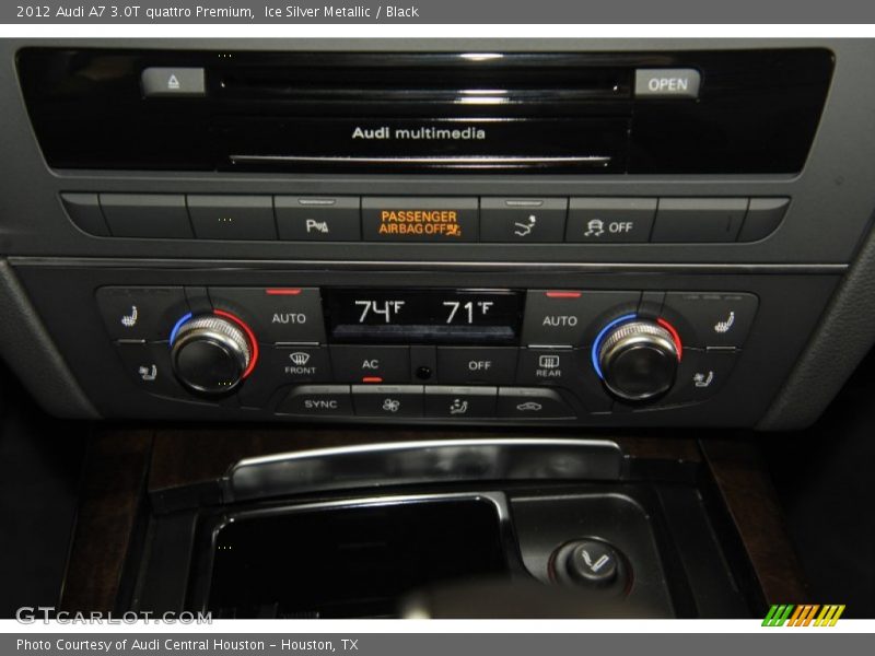Ice Silver Metallic / Black 2012 Audi A7 3.0T quattro Premium