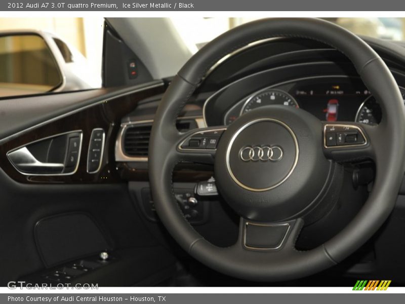 Ice Silver Metallic / Black 2012 Audi A7 3.0T quattro Premium