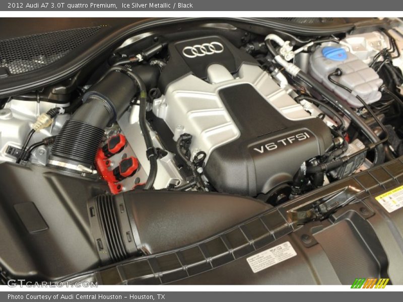 Ice Silver Metallic / Black 2012 Audi A7 3.0T quattro Premium