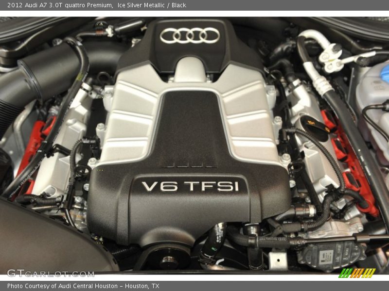 Ice Silver Metallic / Black 2012 Audi A7 3.0T quattro Premium