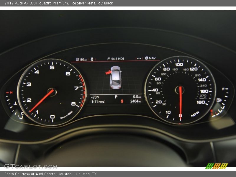 Ice Silver Metallic / Black 2012 Audi A7 3.0T quattro Premium