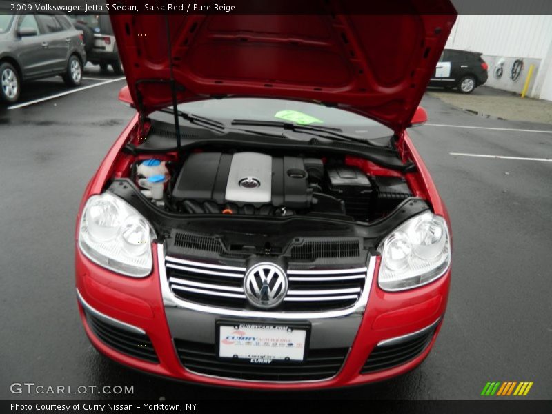 Salsa Red / Pure Beige 2009 Volkswagen Jetta S Sedan