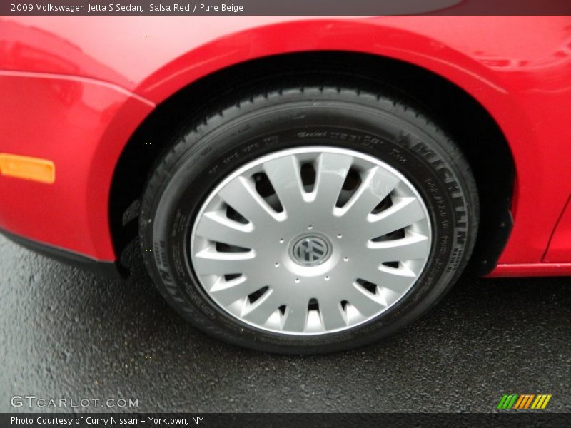 Salsa Red / Pure Beige 2009 Volkswagen Jetta S Sedan