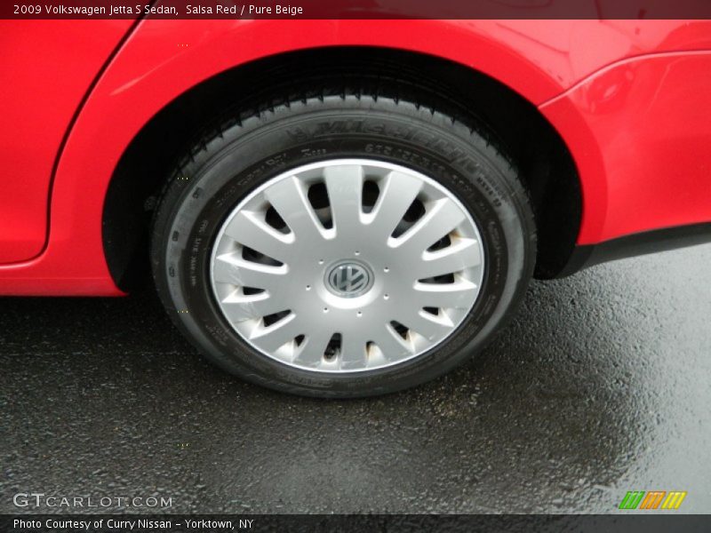 Salsa Red / Pure Beige 2009 Volkswagen Jetta S Sedan