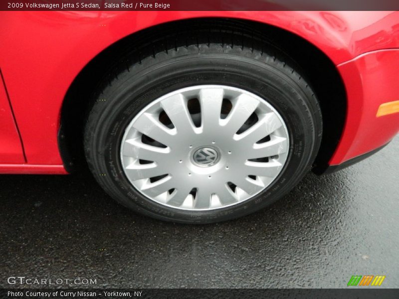 Salsa Red / Pure Beige 2009 Volkswagen Jetta S Sedan