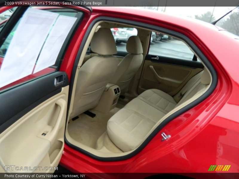 Salsa Red / Pure Beige 2009 Volkswagen Jetta S Sedan