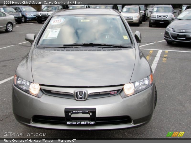 Galaxy Gray Metallic / Black 2008 Honda Civic Si Sedan