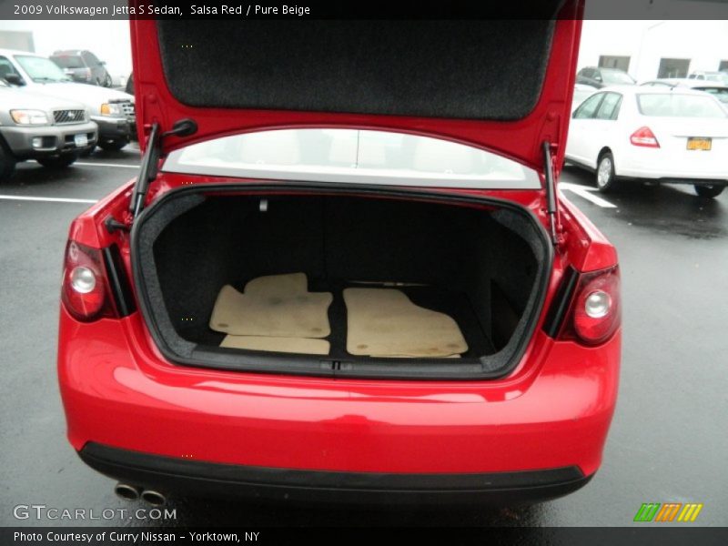 Salsa Red / Pure Beige 2009 Volkswagen Jetta S Sedan