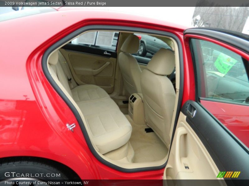 Salsa Red / Pure Beige 2009 Volkswagen Jetta S Sedan