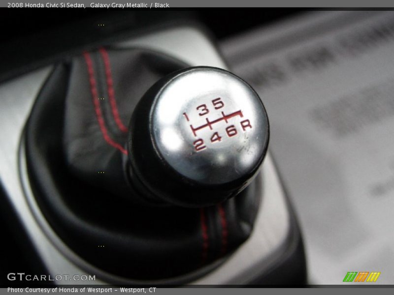Galaxy Gray Metallic / Black 2008 Honda Civic Si Sedan