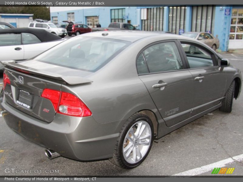 Galaxy Gray Metallic / Black 2008 Honda Civic Si Sedan