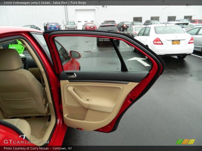 Salsa Red / Pure Beige 2009 Volkswagen Jetta S Sedan