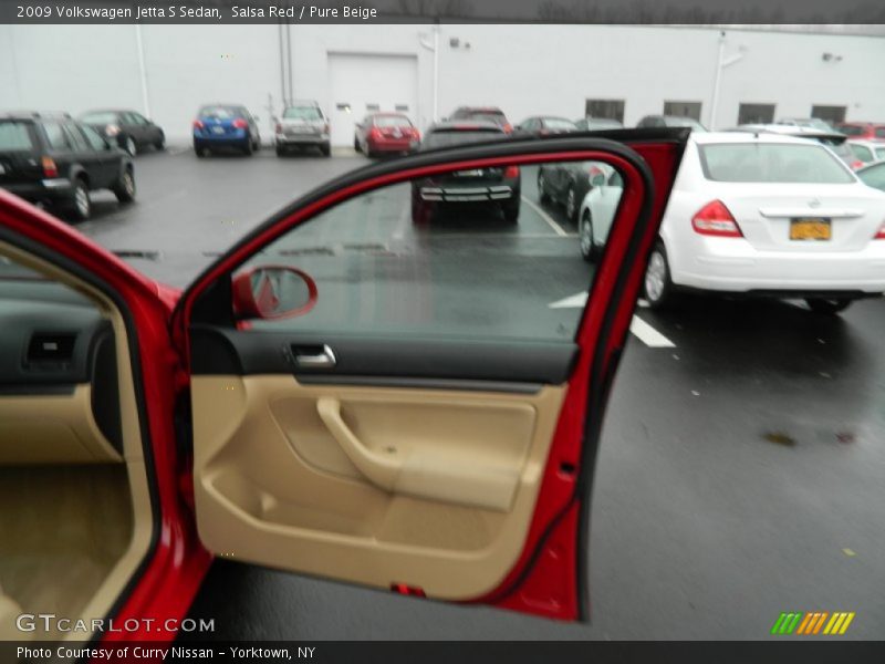 Salsa Red / Pure Beige 2009 Volkswagen Jetta S Sedan